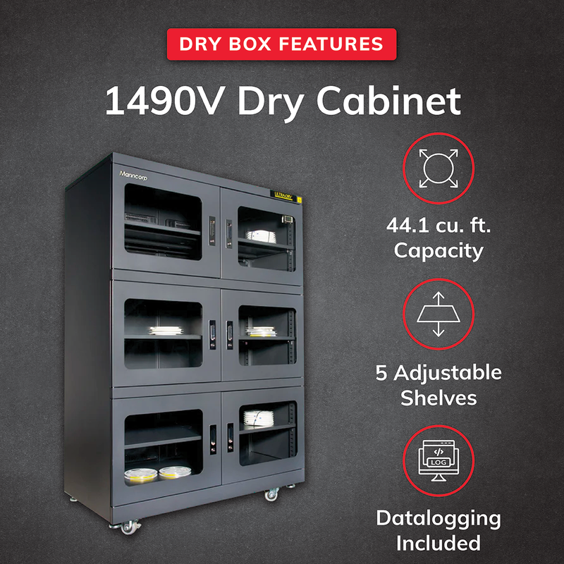 1490V Ultra-Dry Desiccant Dry Cabinet for MSDs - 44.1 cu. ft