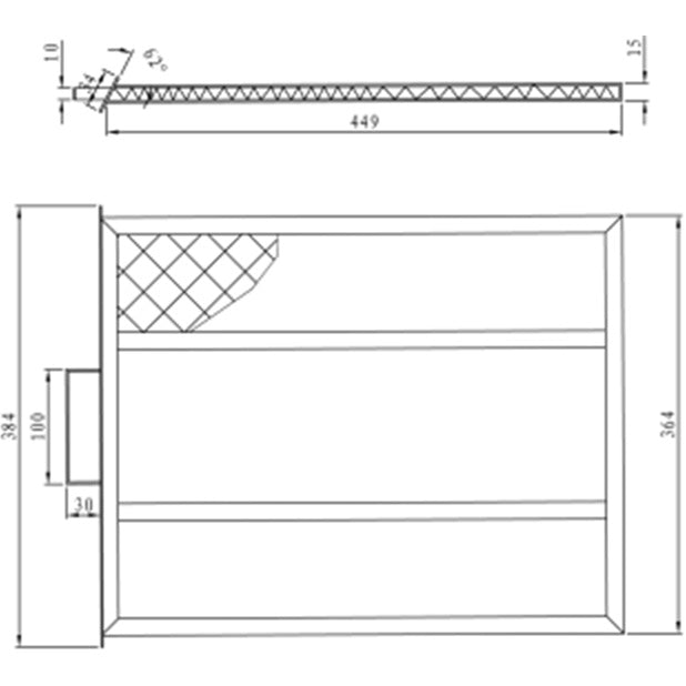 Metal Mesh Filter Tray for Flux Hood for 28.400 (WJ.XR.GL28400)