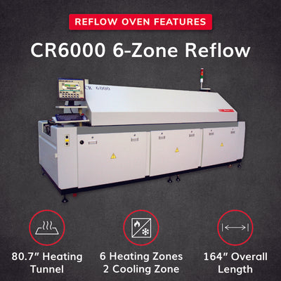 Manncorp CR6000 6-Zone SMT Reflow Oven