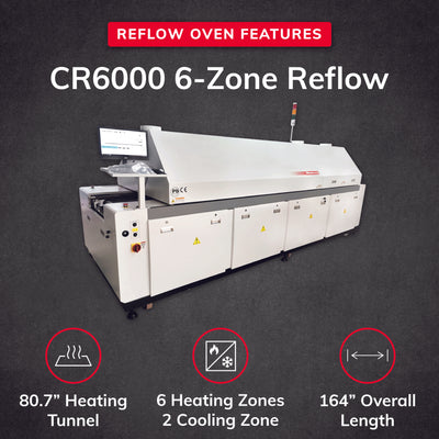 CR6000 6-Zone SMT Reflow Oven
