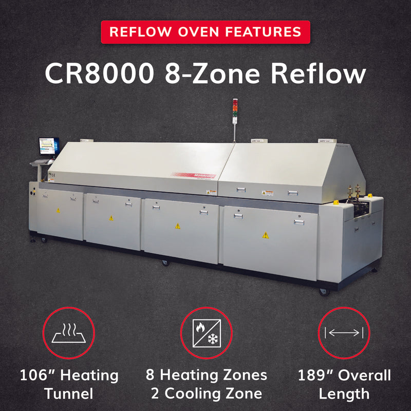 Manncorp CR8000 8-Zone SMT Reflow Oven