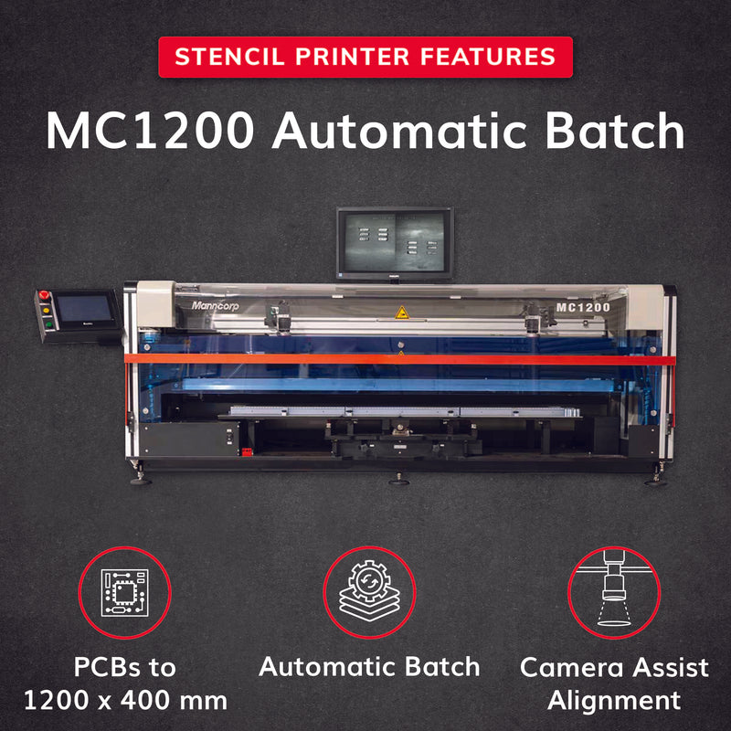 Manncorp MC1200 Automatic Batch Stencil Printer