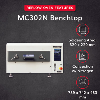 Manncorp MC302N Benchtop Batch Reflow Oven with Nitrogen