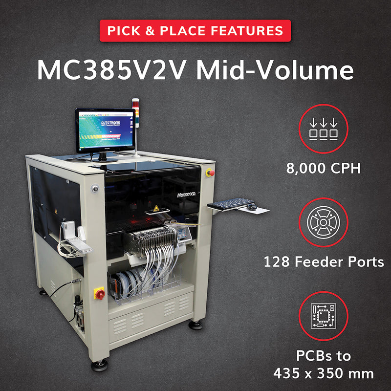 MC385V2V Dual-Head Pick and Place Machine | Mid-Volume SMT