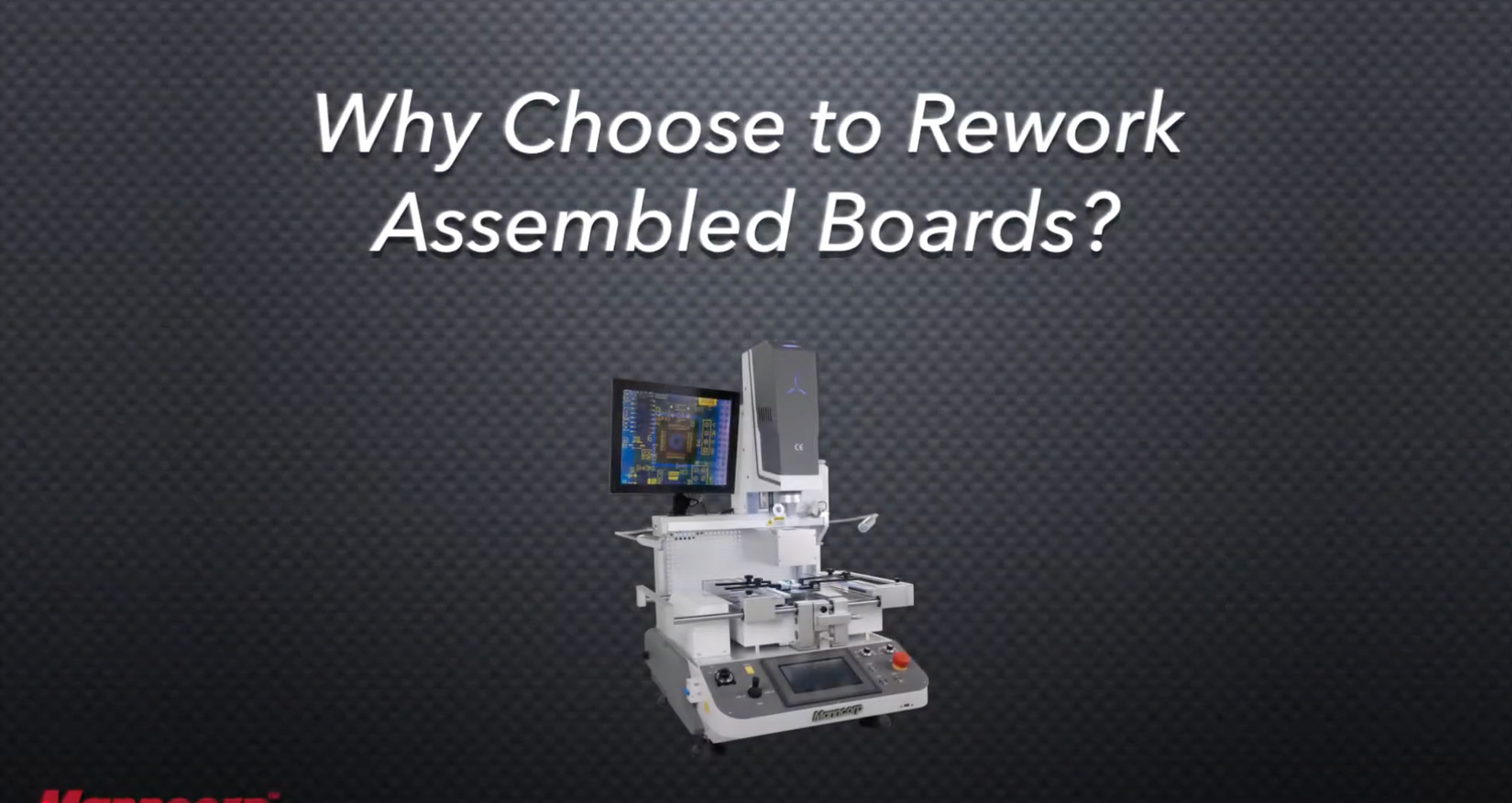 RW1210 SMT Rework Station for SMDs, BGAs, and LEDs | Manncorp ...