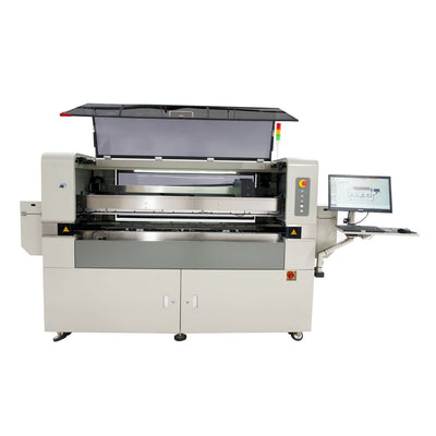 Front View, Cover Open: AP1200/AP1500 Inline Large Board Stencil Printer