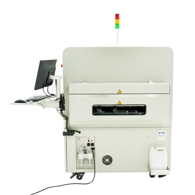 Side View: AP1200/AP1500 Inline Large Board Stencil Printer