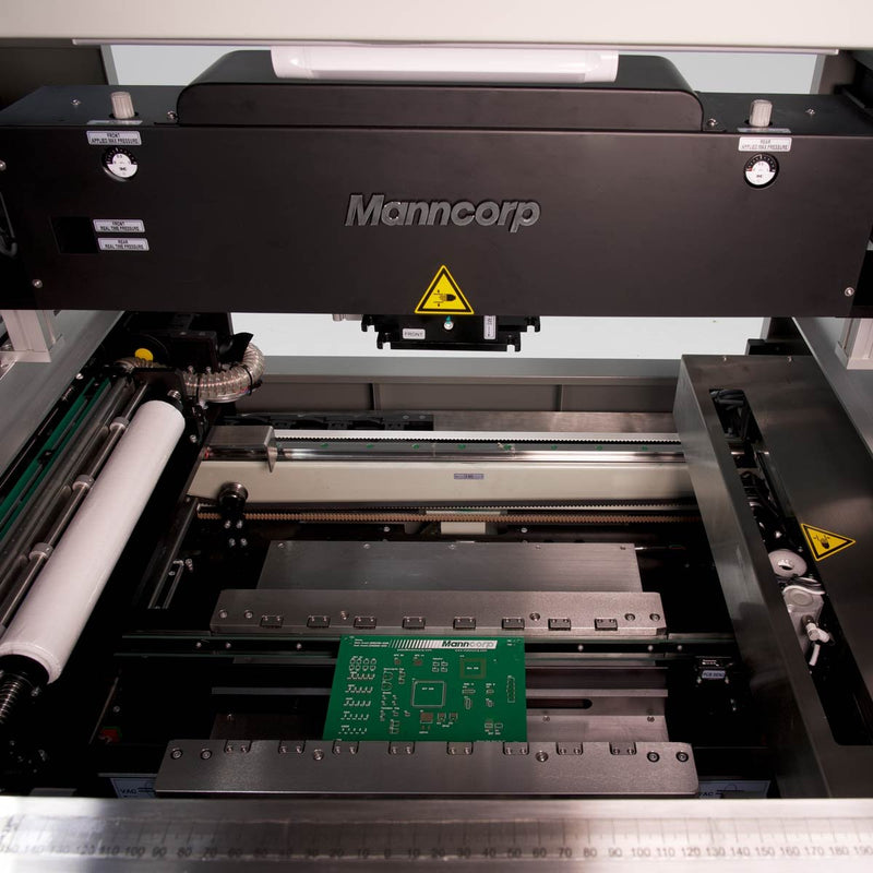 AP660 Automatic Inline Stencil Printer Shown with PCB