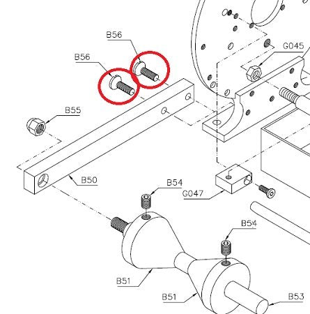 Mounting Screw for Reel Holder Unit