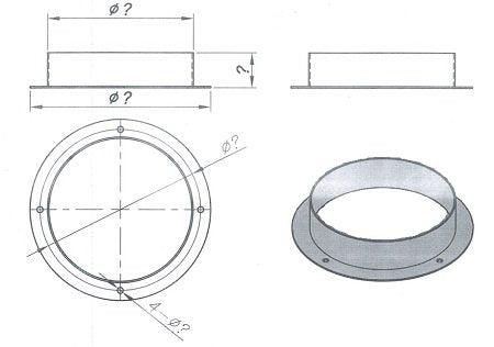 Cooling Fan Flange Round