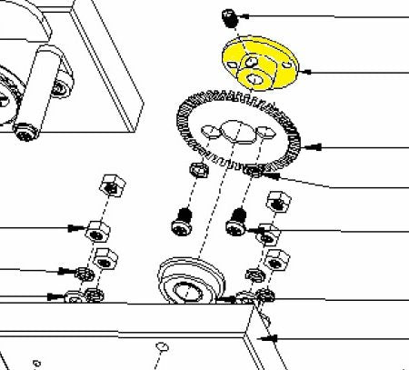 Counting Wheel Mounting Flange