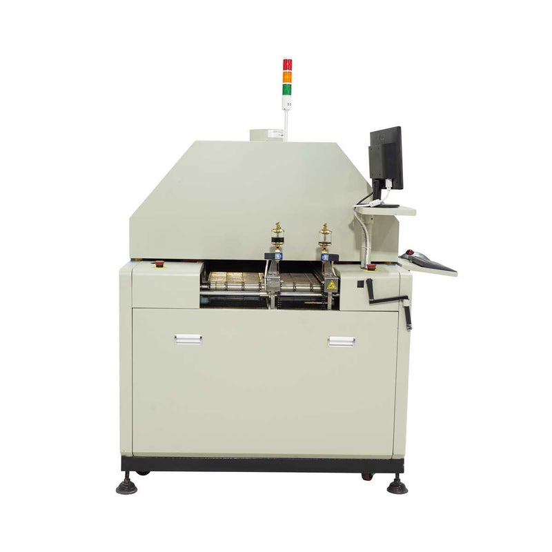 Inlet View: 4-Zone SMT Reflow Oven CR4000C with Pin/Edge Conveyor