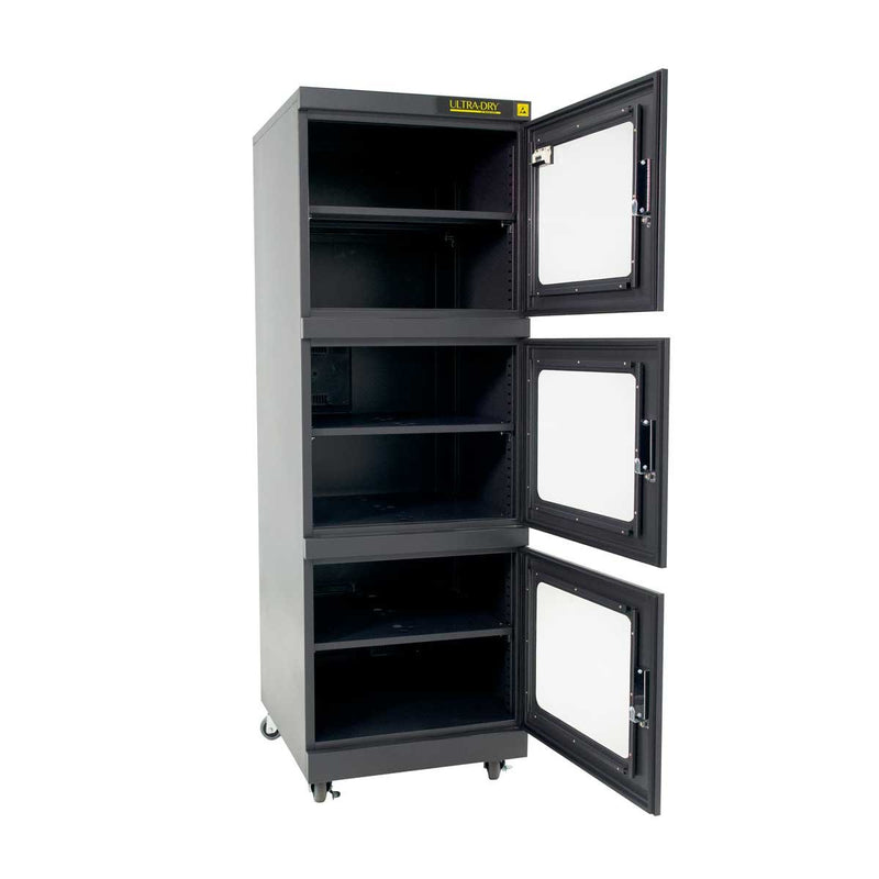 ULTRA-DRY 790V Desiccant Dry Cabinet for MSDs - Doors Open