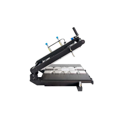 Side View, Frame Open: 5500 Dual Squeegee SMD Stencil Printer