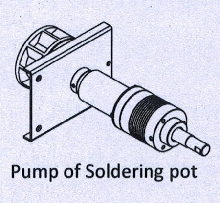 Pump Assembly for Solder Pot
