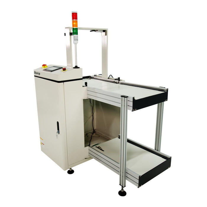 PCB Magazine Unloader | Cost-Effective Fixed-Size Solution – Manncorp Inc.